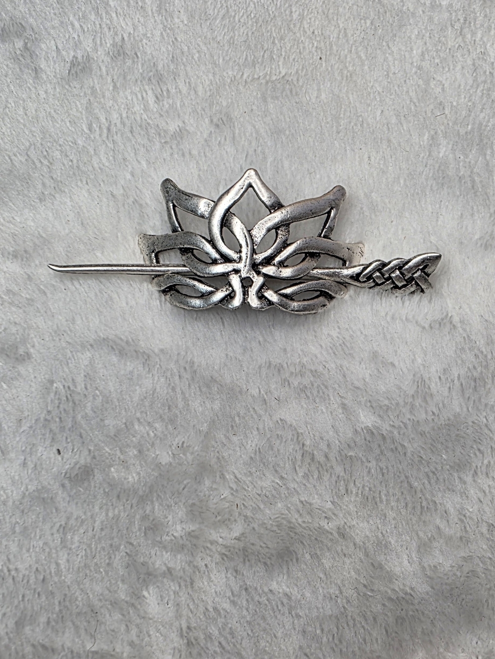 Silver Celtic Knot Hair Pin